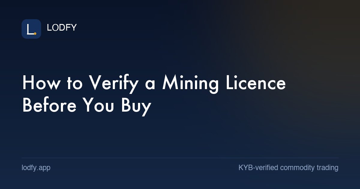 How to Verify a Mining Licence Before You Buy